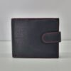 Black/Red Leather Wallet - button