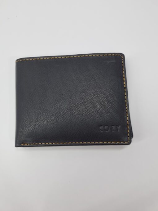 Black/Camel Leather Wallet